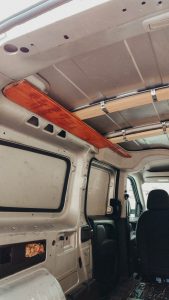 Work in progress picture Dodge Promaster City Van Conversion Ceiling
